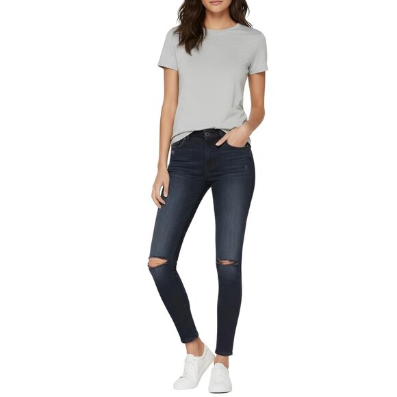 Paige Verdugo Ankle Ultra Skinny Jeans in Kaleea Raw Hem 26W - Picture 7 of 10